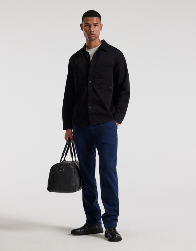 Calibre - Cotton Double Pocket Shirt Black