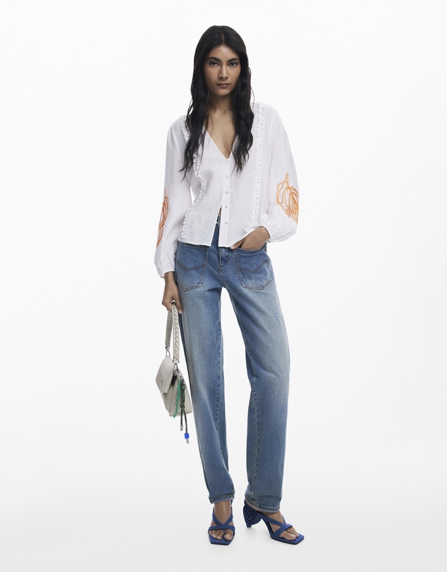 Desigual - Balloon Blouse With Leave