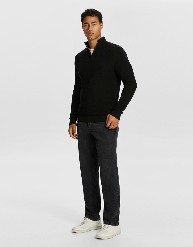 yd. - Washington Zip Cotton Knit Jumper