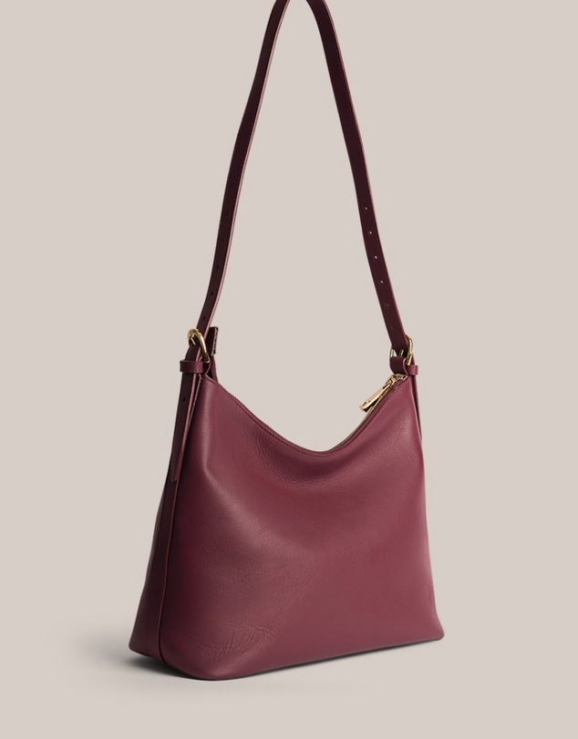 VESTIRSI - Harper Bordeaux Leather Hobo