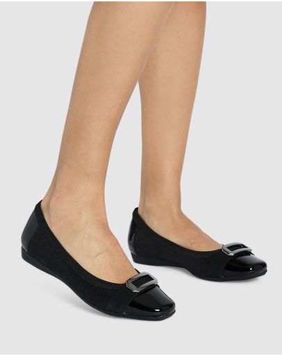 BLACK PATENT/PRINT