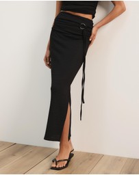 Atmos&Here - Alba Textured Belted Skirt