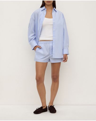 Blue & White Stripe