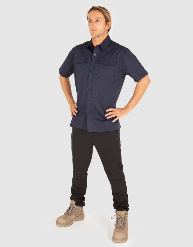 UNIT Workwear - UNIT Mens Short Sleeve Task Work Drill Shirt