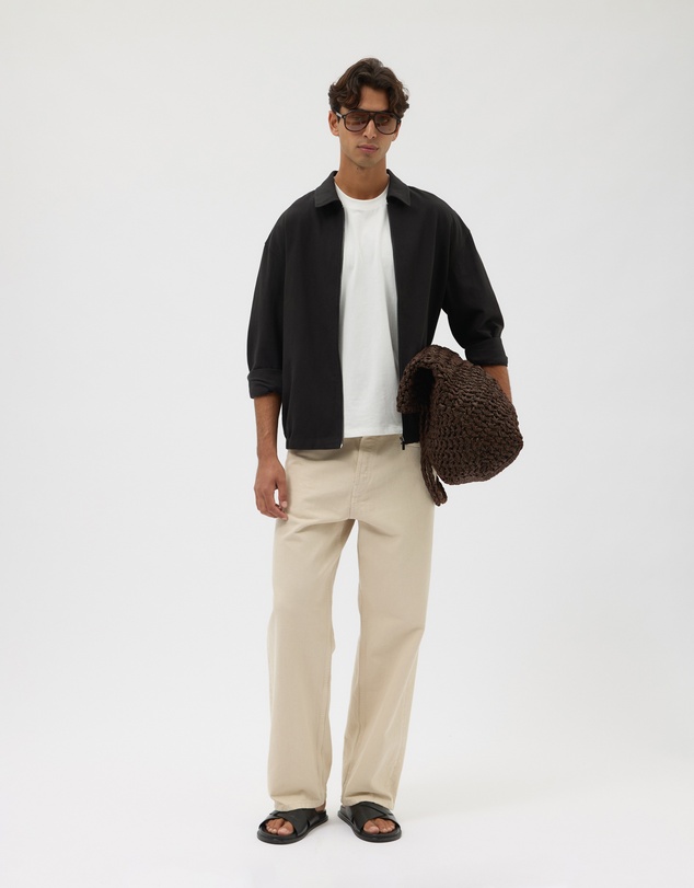 AERE - Linen Cotton Blend Jacket