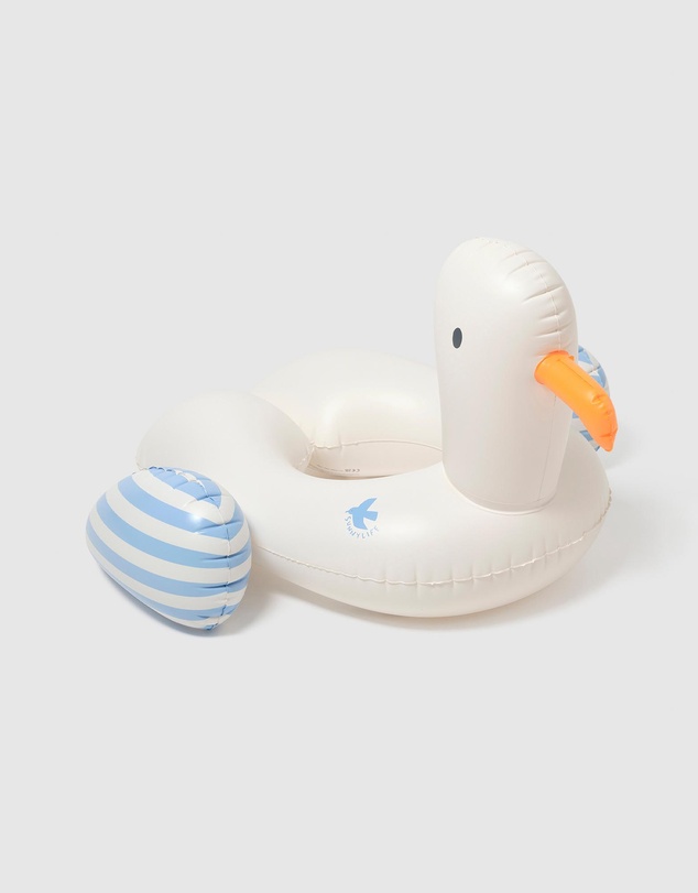 Sunnylife - Tube Pool Ring Sammy the Seagull Blue Stripe - Kids