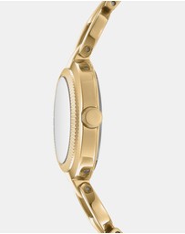 DKNY - Open Link Gold 28mm Black Dial Womens Watch