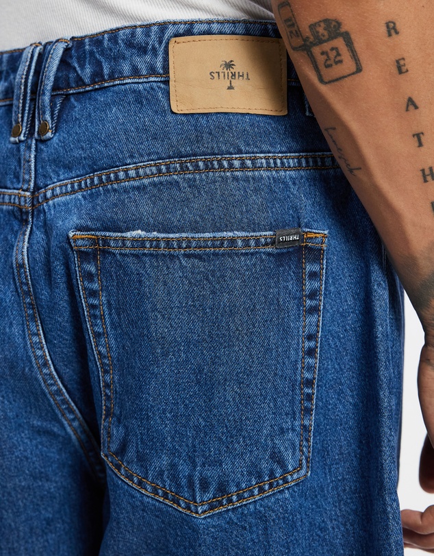 Thrills - Mid Slacker Relaxed Long Denim Shorts