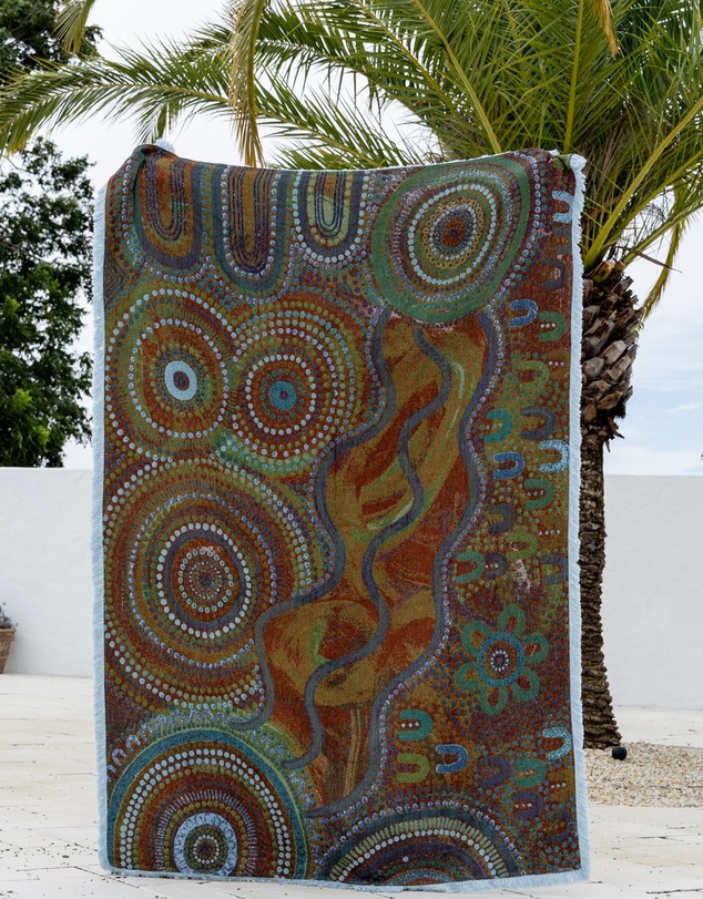 Good Throw Co - Blue Ocean Art Throw Rug