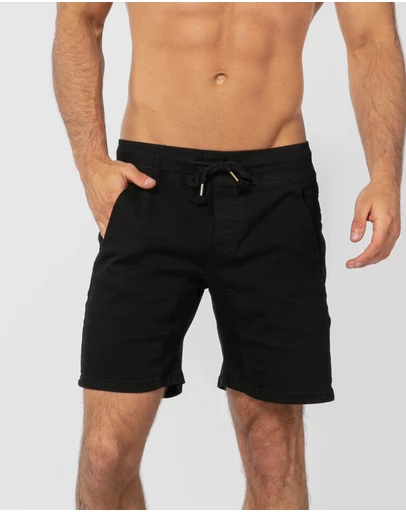 ONEBYONE - Hudson Black Shorts