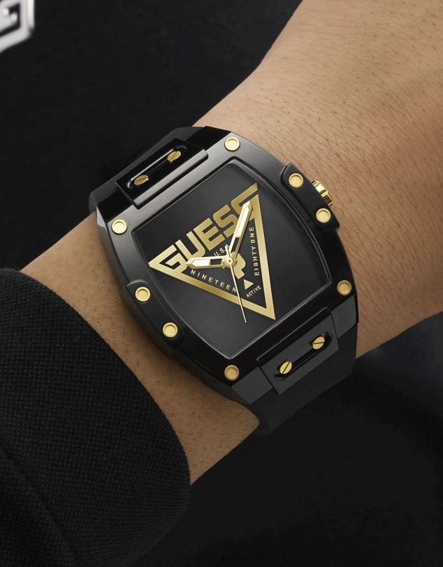 GUESS - GUESS Men's Black Analogue Watch