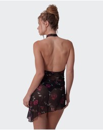 Bras N Things - Night Games Lust In Bloom Slip - Print Floral