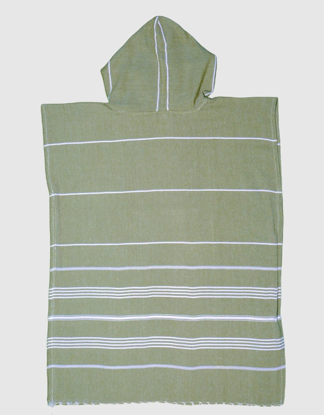 Tolu Australia - Adult Hooded Beach Towel in Green Nature – Quick-Dry Swim Poncho for Swimming & Surfing