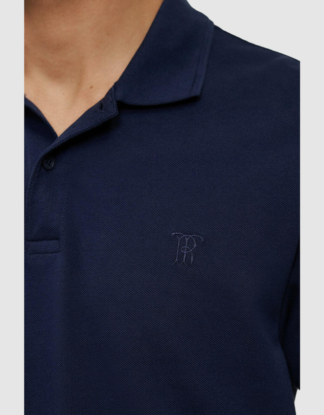 Trenery - Pique Monogram Short Sleeve Polo