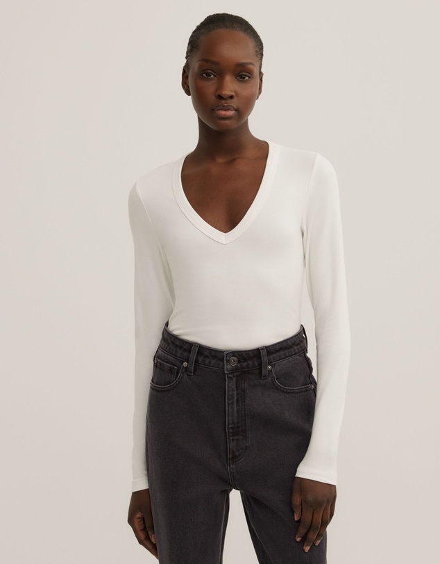 Witchery - V-neck Long Sleeve Top