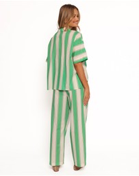 Petal & Pup - Shailene Pant - Green Stripe