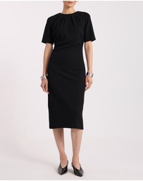 David Lawrence - Solana Textured Jersey Dress