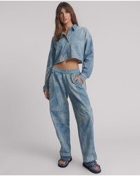 ONE TEASPOON - Denim Bubble Shirt - Cloudy Blue