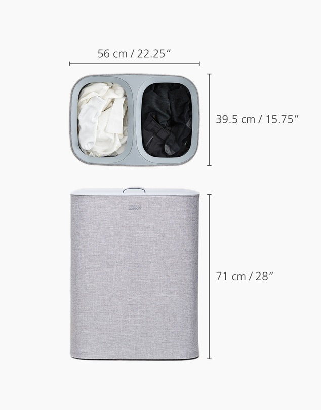 Joseph Joseph - Tota 90L Laundry Separation Basket (Grey)