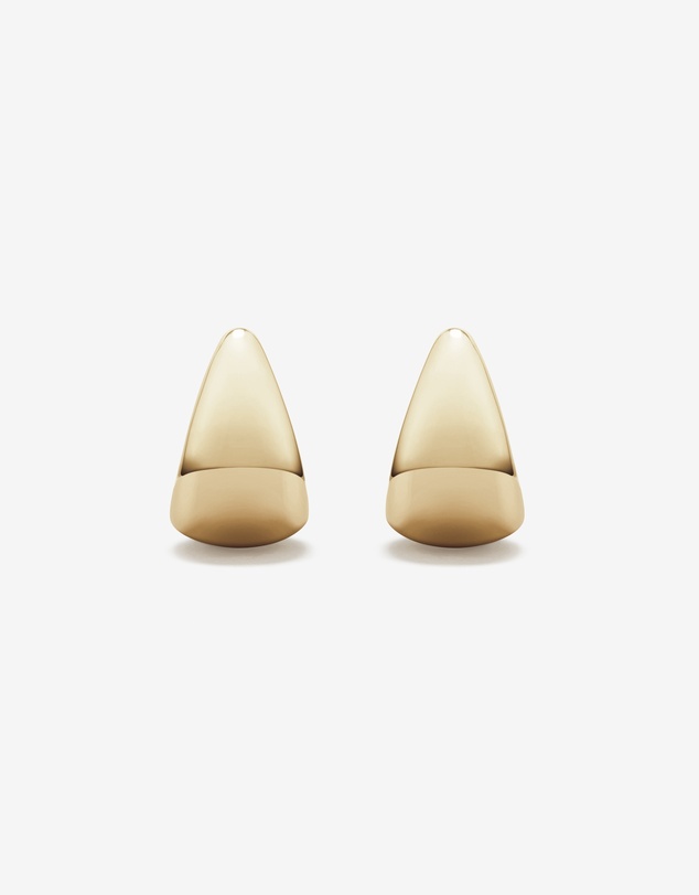 Michael Hill - Polished Graduated Dome Huggie Stud Earrings in 10kt Yellow Gold