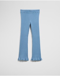 Country Road - Organically Grown Cotton Blend Rib Knit Pant