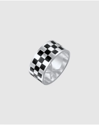 Kuzzoi - ICONIC EXCLUSIVE - Ring Male Silver 925 Sterling Silver Enamel