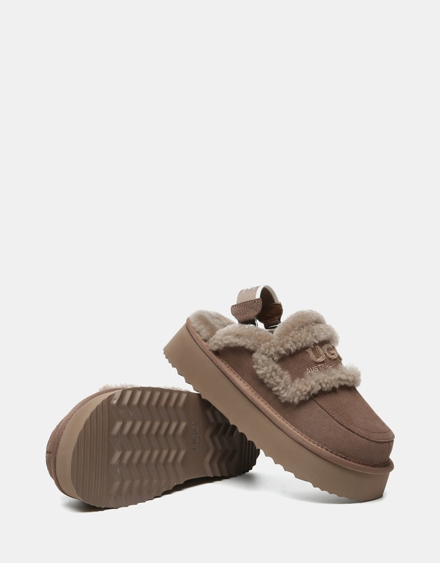 EVERAU - Australian Shepherd Ugg Rilee Platform Cow Suede Upper House Shoes