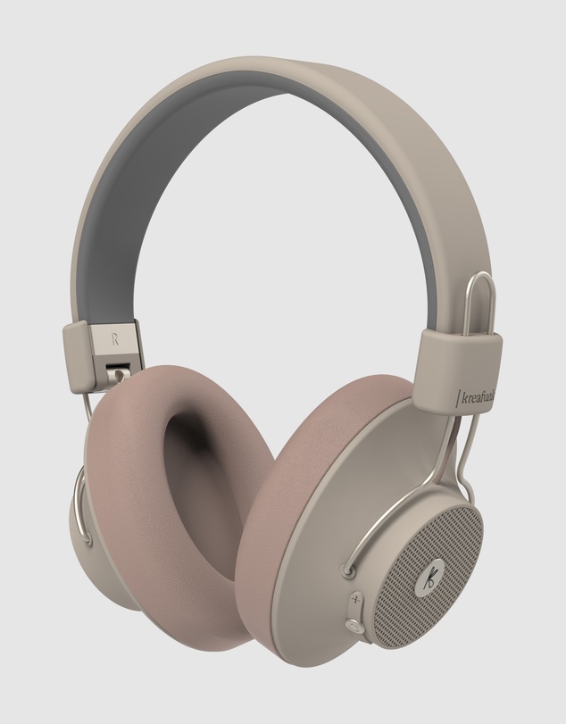 Kreafunk - Kreafunk Abeat Qi Bluetooth Headphones W/ Anc - Ivory Sand