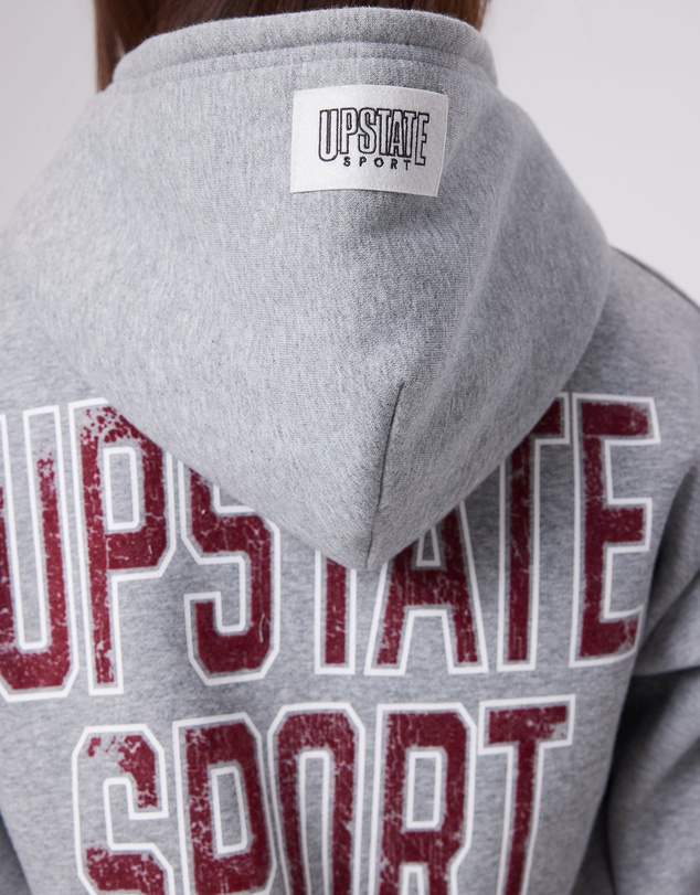 Upstate - Zip Through Hoodie - Grey Marle