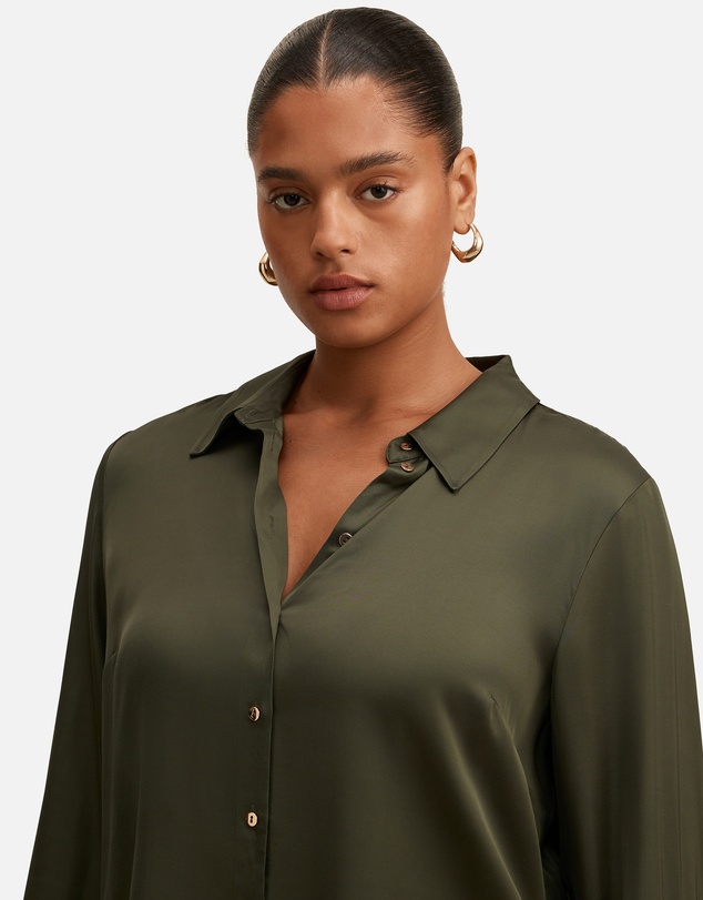 Forever New Curve - Coco Curve Satin Shirt