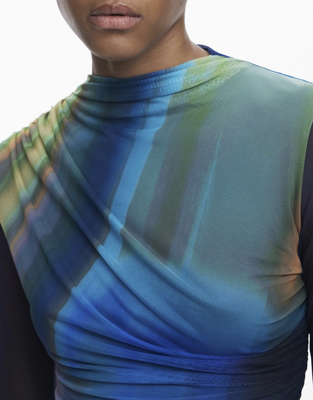 Desigual - Ombre tulle dress