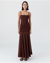 St. Agni - Sheer Silk Circle Hem Dress
