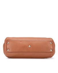 Pre-Loved by Azura Reborn - Pre-Loved Small Calfskin Bamboo Shopper Satchel