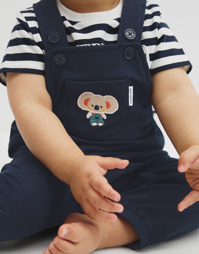 Country Road - Organically Grown Cotton Koala Jersey Overall