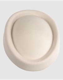 Max Alexander - Felt Cream Pillbox Hat
