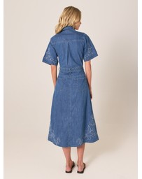 Fate + Becker - Sloane Embroidered Denim Dress