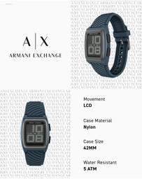Armani Exchange - Blue Digital Watch
