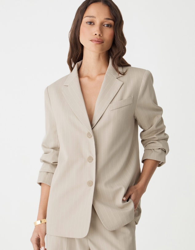 Forcast - Zoe Relaxed Pinstripe Blazer