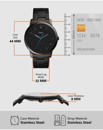 Fossil - The Minimalist Black Analgoue Watch