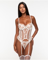 One Empire - Poppy White Bodysuit