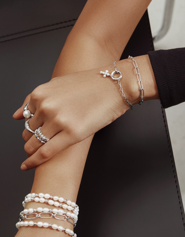 Ania Haie - Silver Heart Pave Charm