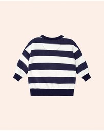 Huxbaby - Furry Huxbear Stripe Sweatshirt - Babies-Kids