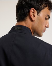 Calibre - Stand Collar Wool Bomber Jacket Navy