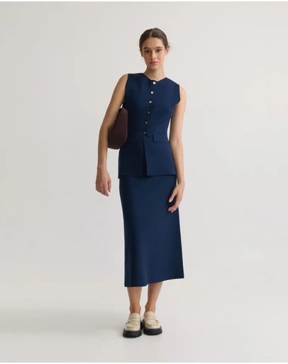 Oxford - Gracie Knitted Midi Skirt