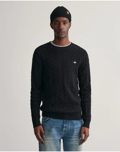 Gant - Cotton Cable Crew Neck Knit
