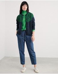 Seasalt - Seasalt Cornwall Green Landing Roll Neck Top