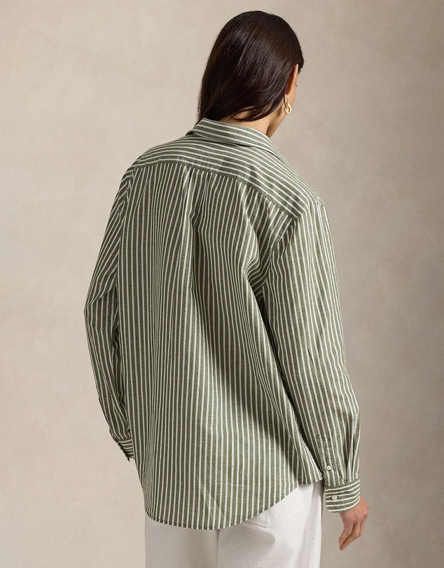 Polo Ralph Lauren - Classic Fit Striped Cotton-Linen Shirt