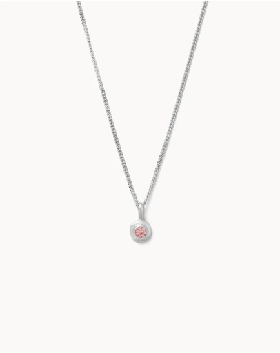 Kirstin Ash - Birthstone Necklace October Pink Tourmaline
