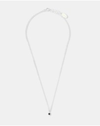 Georgini - Natural Sapphire And Diamond September Silver Pendant