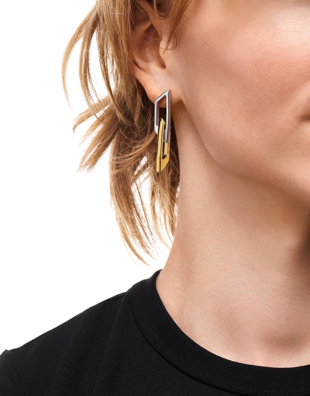 Diesel - D Logo 2-Tone Earring